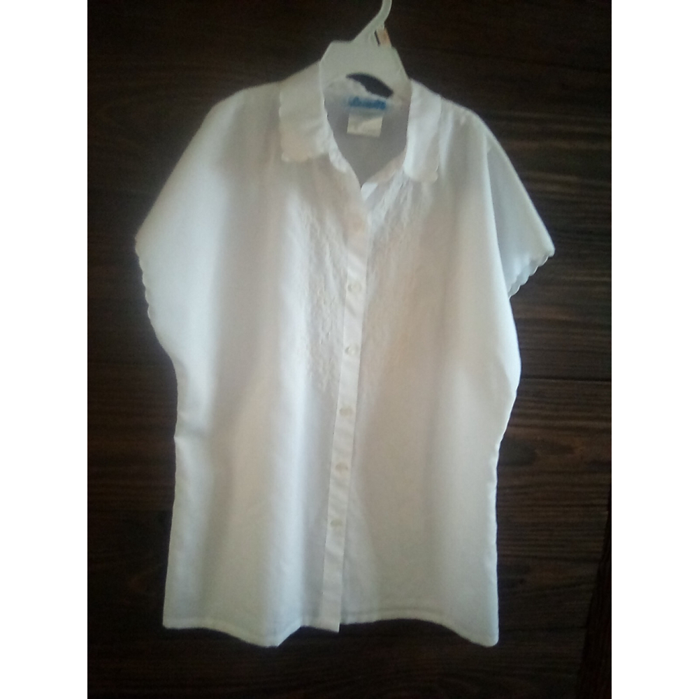 Vintage Ship To Shore Sz M White Short Sleeve Button Up